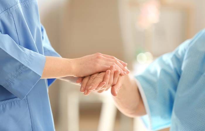 Holding Patient Hands Holding Patient Hands