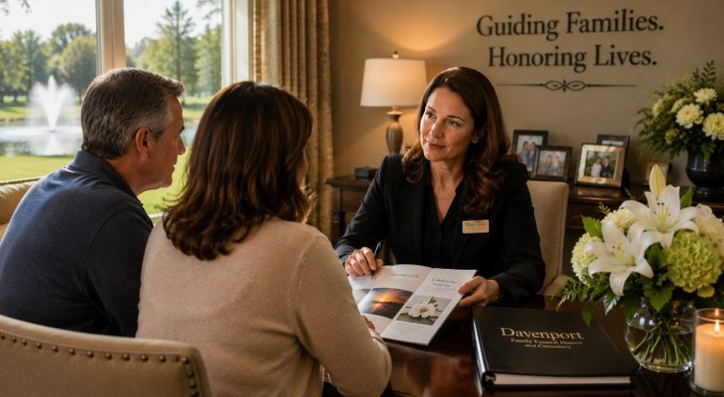 Compassionate funeral planning consultation at funeral homes in Lake Zurich, IL.