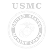 Faded USMC seal with “USMC” text at top left and Marine Corps emblem centered on a white background