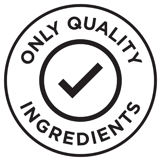 Round black and white logo: