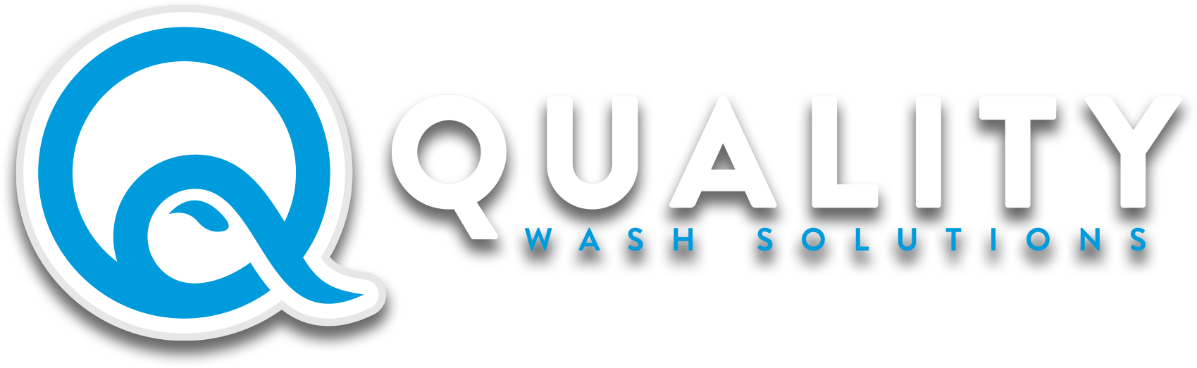 quality wash solutions - Q logo with water drop to show building car washes
