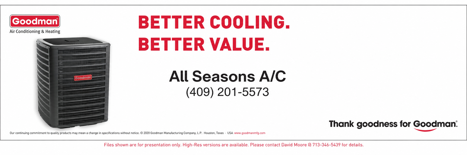 Dometic air conditioner ad with black unit and red headline, “Better Cooling. Better Value.”