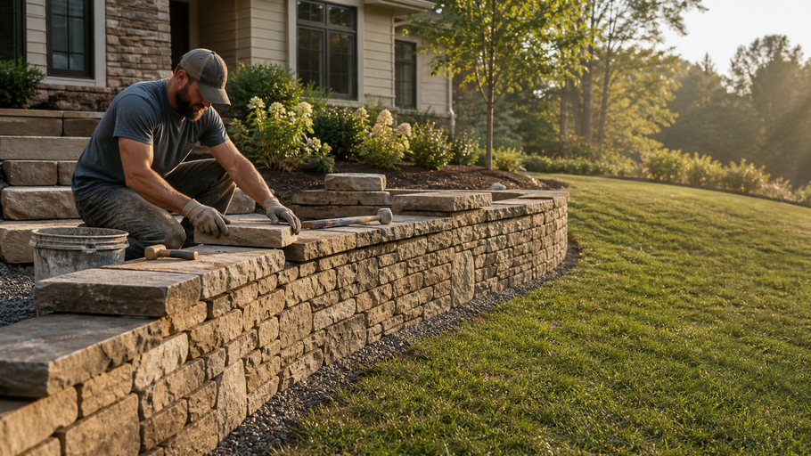 Retaining Wall in Dublin, OH
