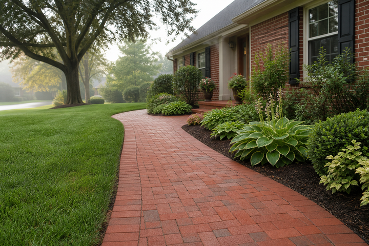 Brick Walkway newly installed in Dublin, OH