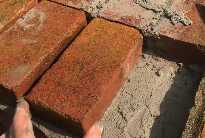 Brick Repair in Process