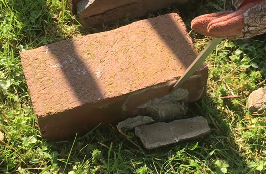 Brick being repaired 