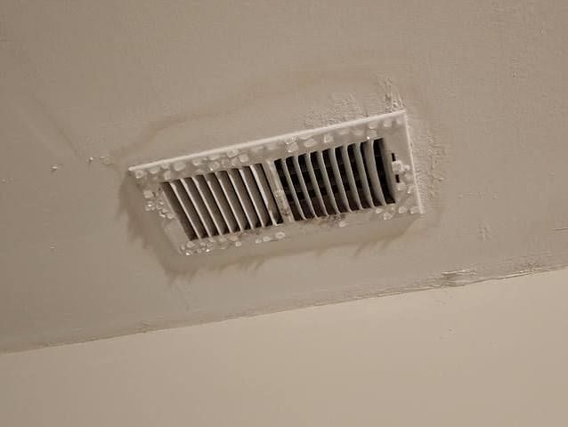 Condensation and moisture around an air conditioning vent in a Florida home