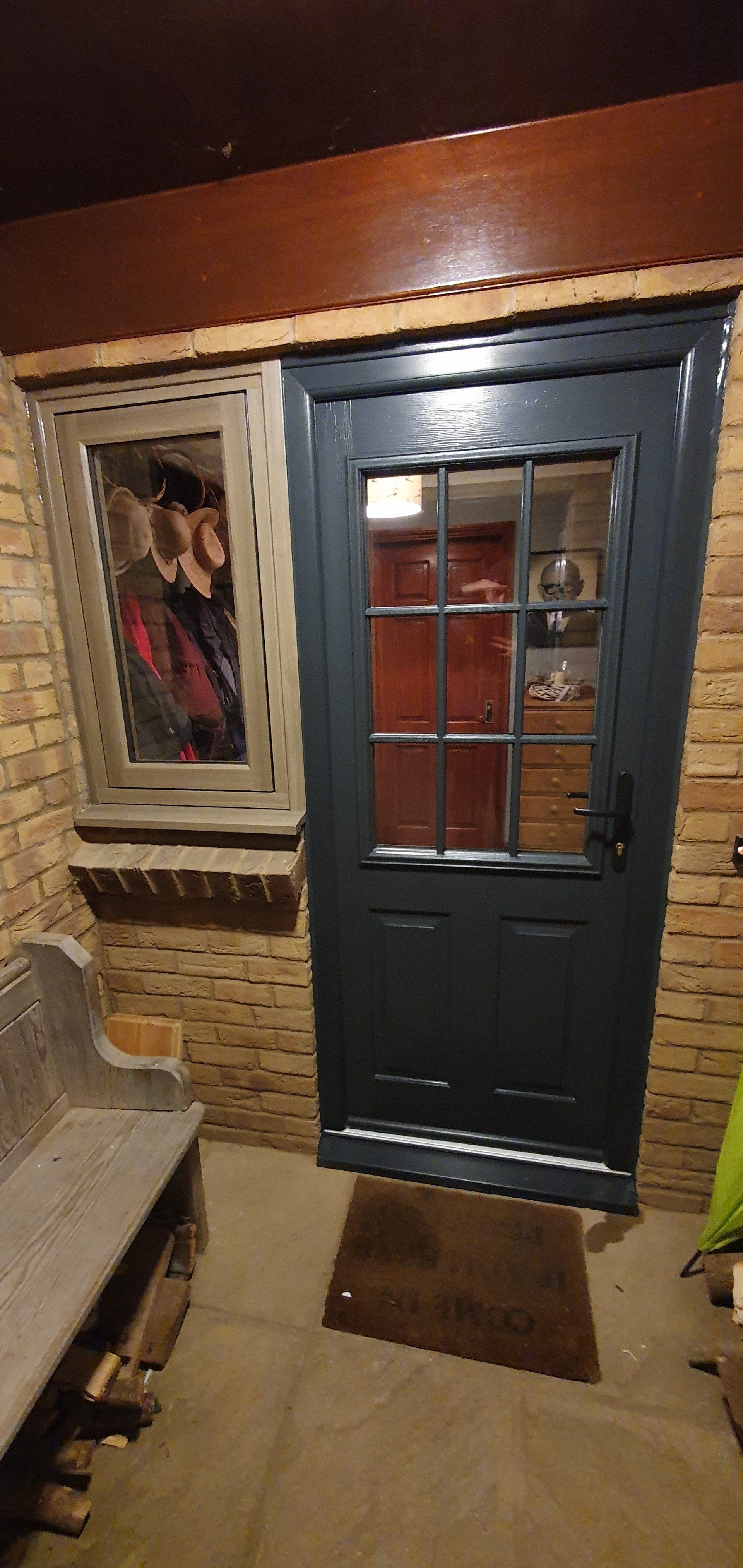 Glazed Back Door