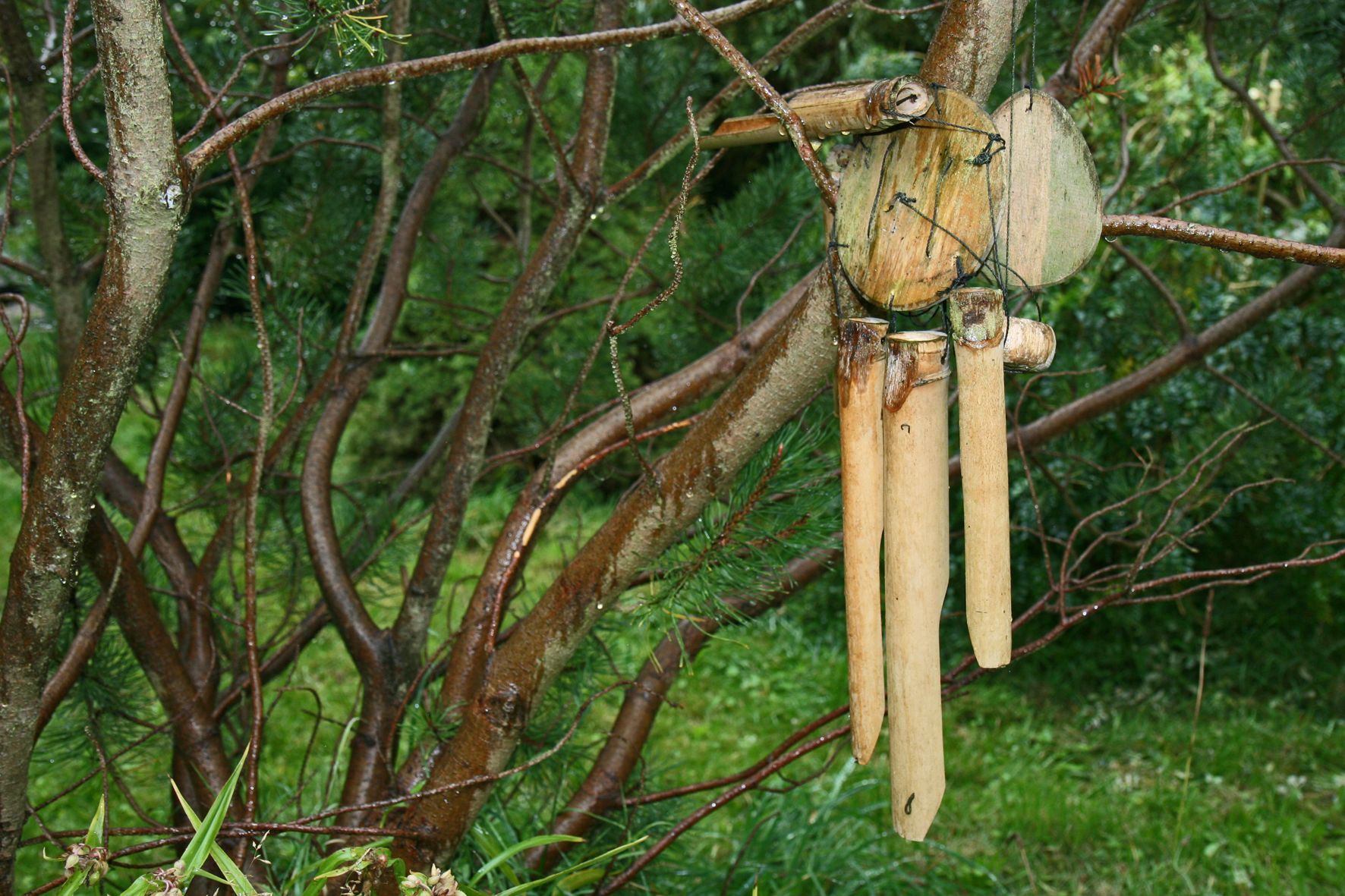 Windspiel im Garten