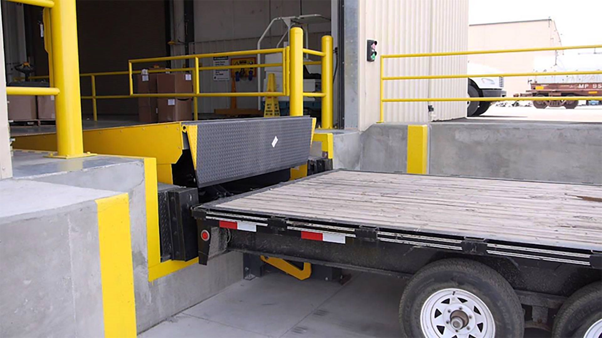 Trailer Loaded into a Warehouse — Morristown, TN — Lakeway Door & Glass Inc.