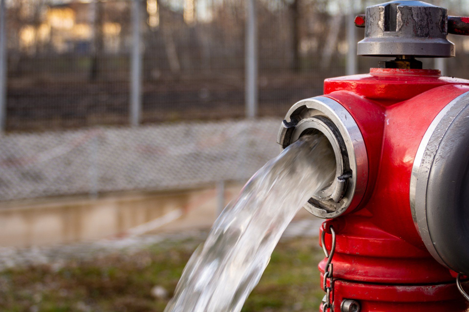 Borne incendie qui coule en Alsace