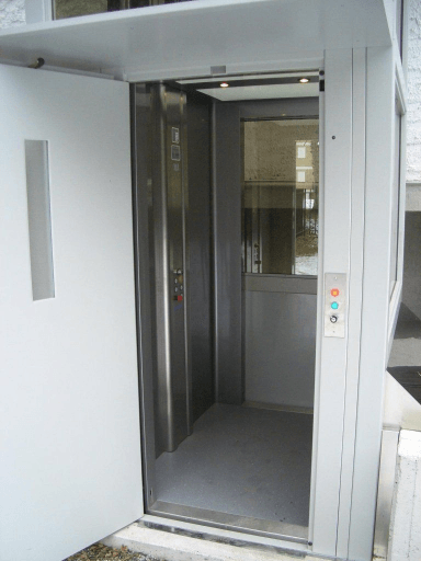 Cabina ascensore in metallo