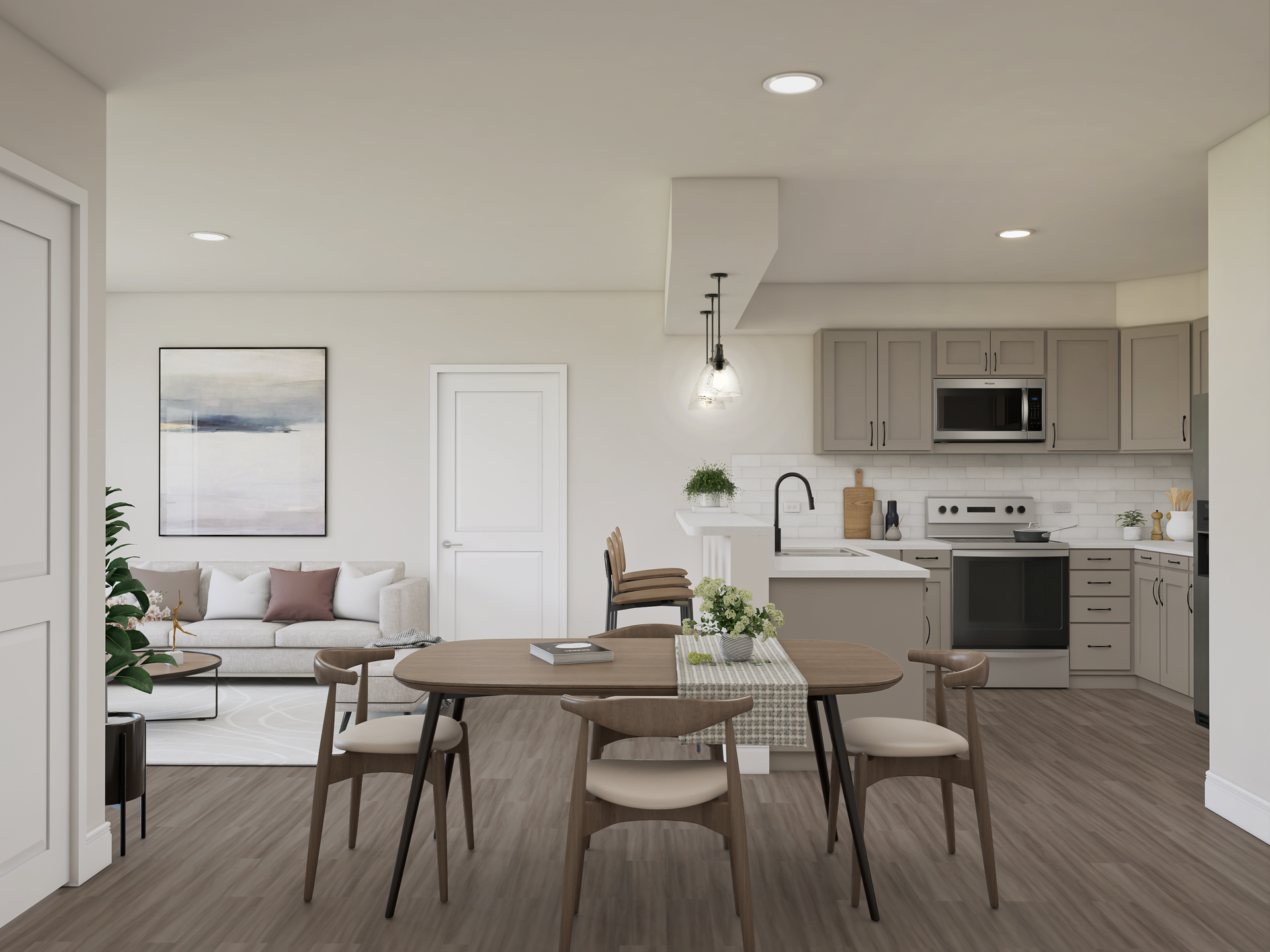 Rendering of Dining Room