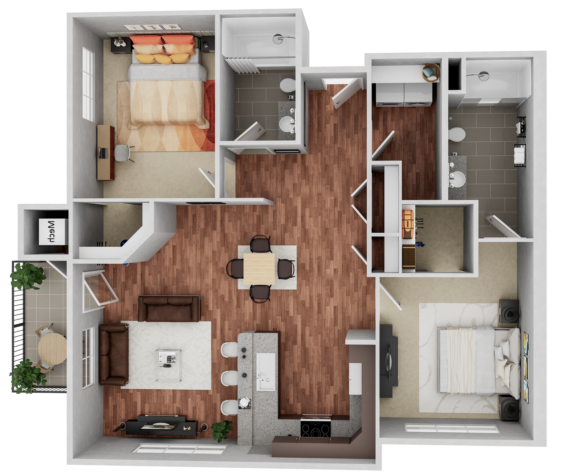 Bluebird Floorplan Rendering