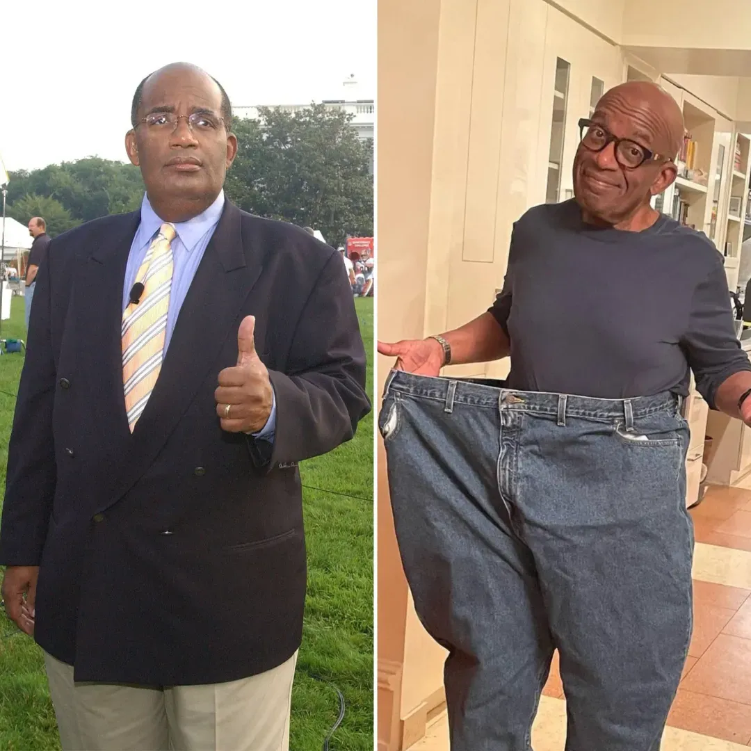 The Today Show weatherman Al Roker before and after weight loss photos.