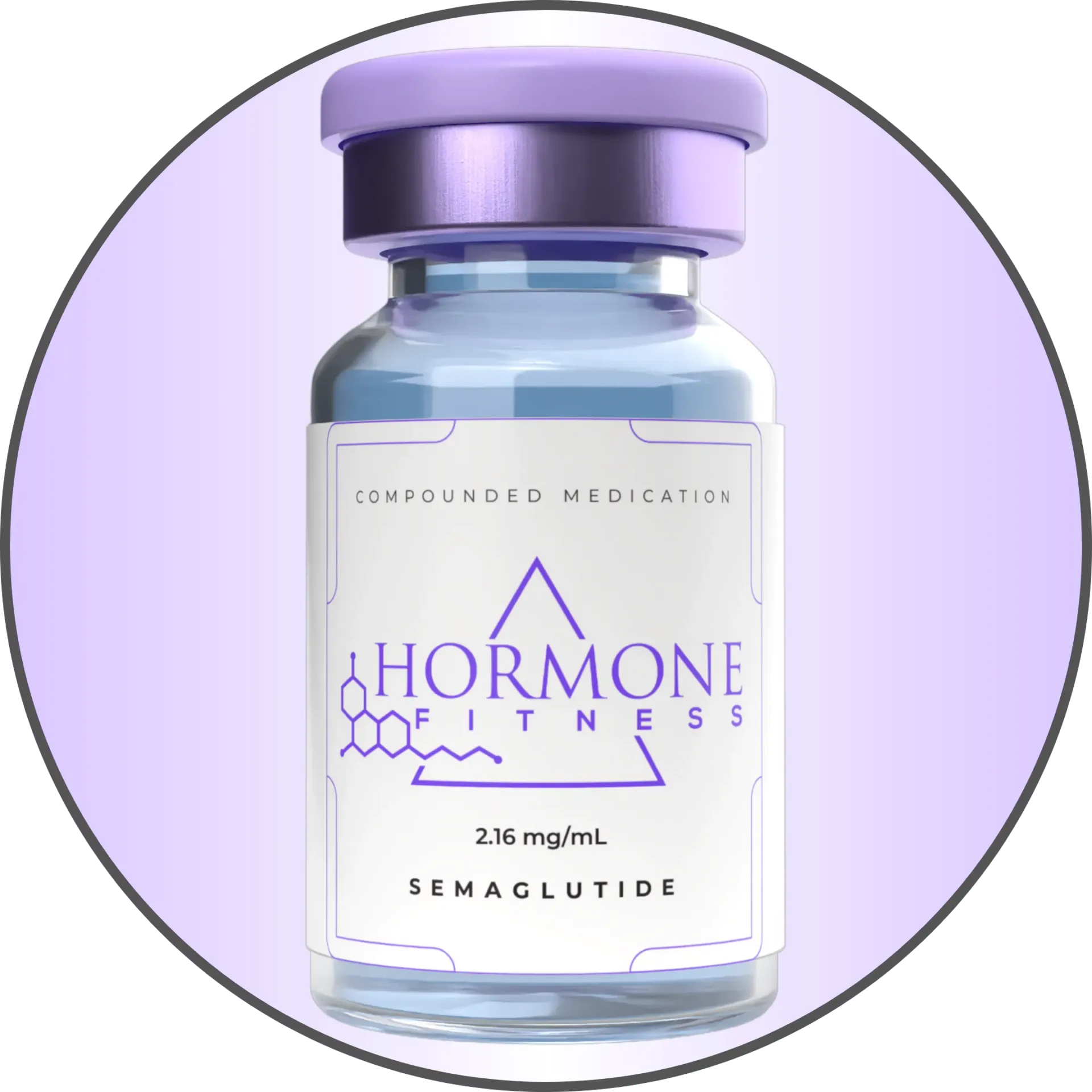 A vial of semaglutide medical weight management compounded medication