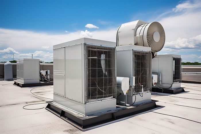 rtu installed on museum roof