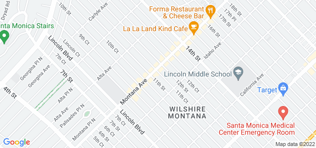 Map of business location