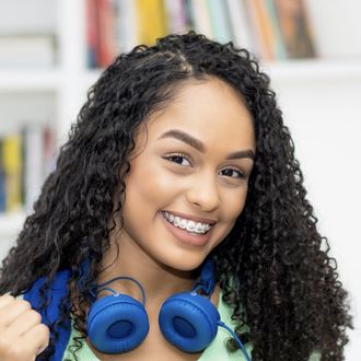 Photo of girl with braces