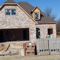 installation of insulation in new construction home
