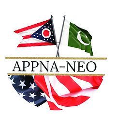 Logo with the Ohio and Pakistan flags crossed above text reading 