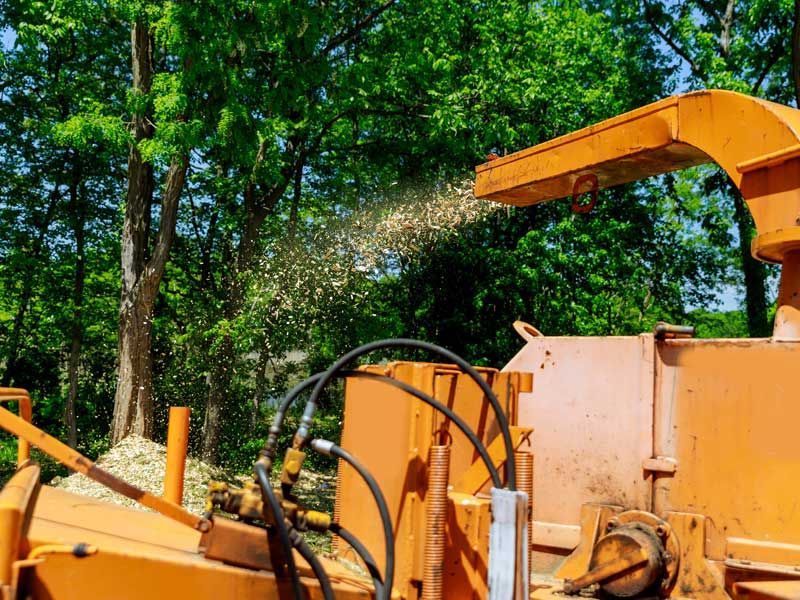 truck and chipper 