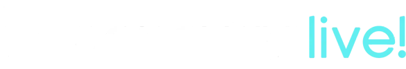 Light blue “live!” logo at the top right on a white background.