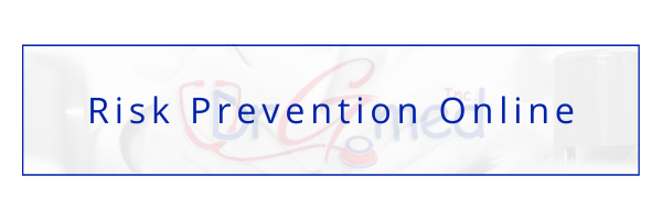 Blue text logo reading “Risk Prevention Online” inside a thin blue border.