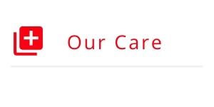 Red medical cross icon next to the words