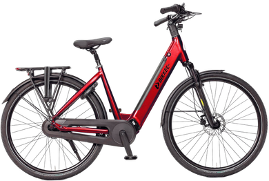 Lichtgrijze Vogue bakfiets met voor- en achterbak.