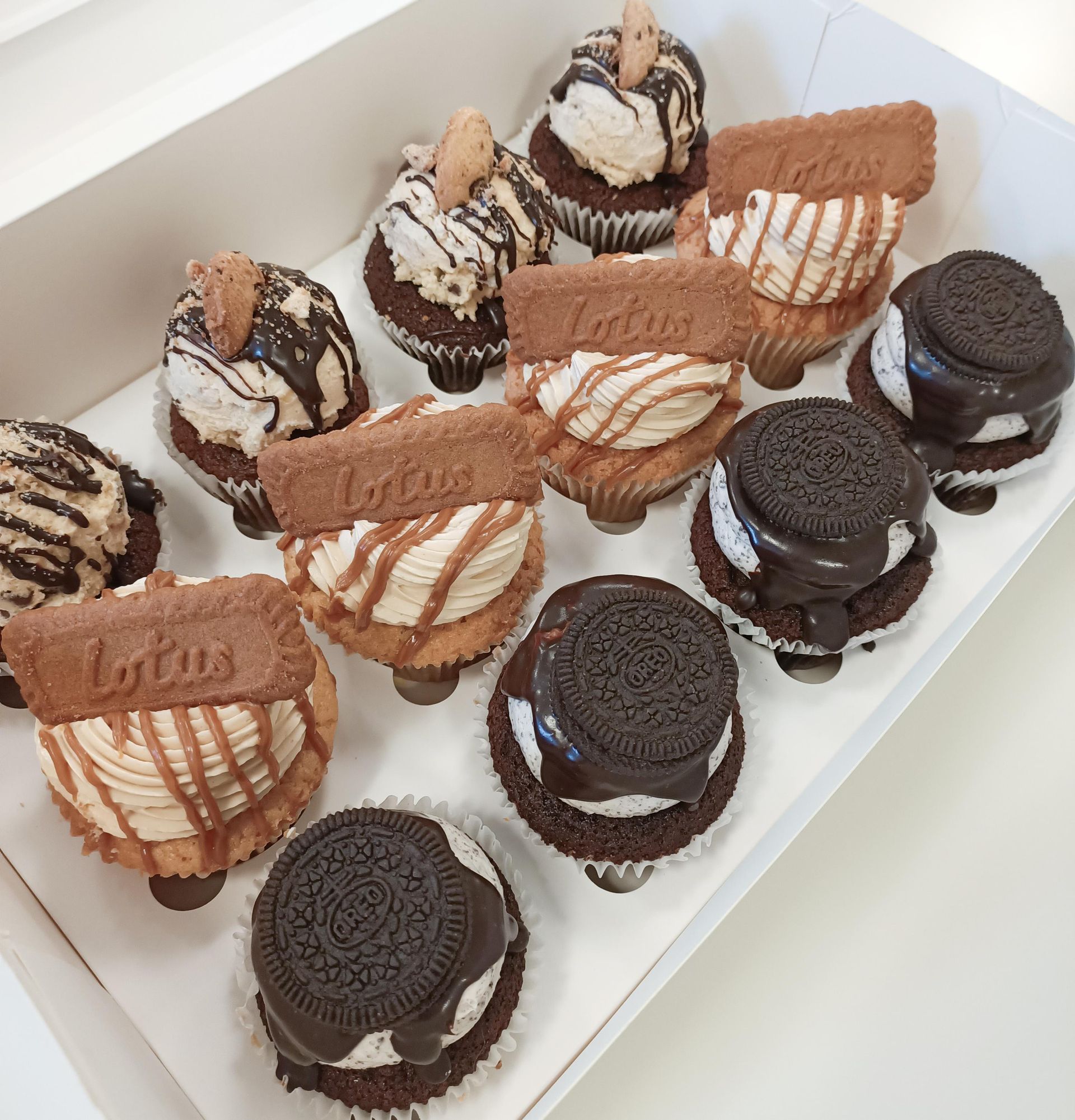 Cookie topped cupcakes Gold Coast