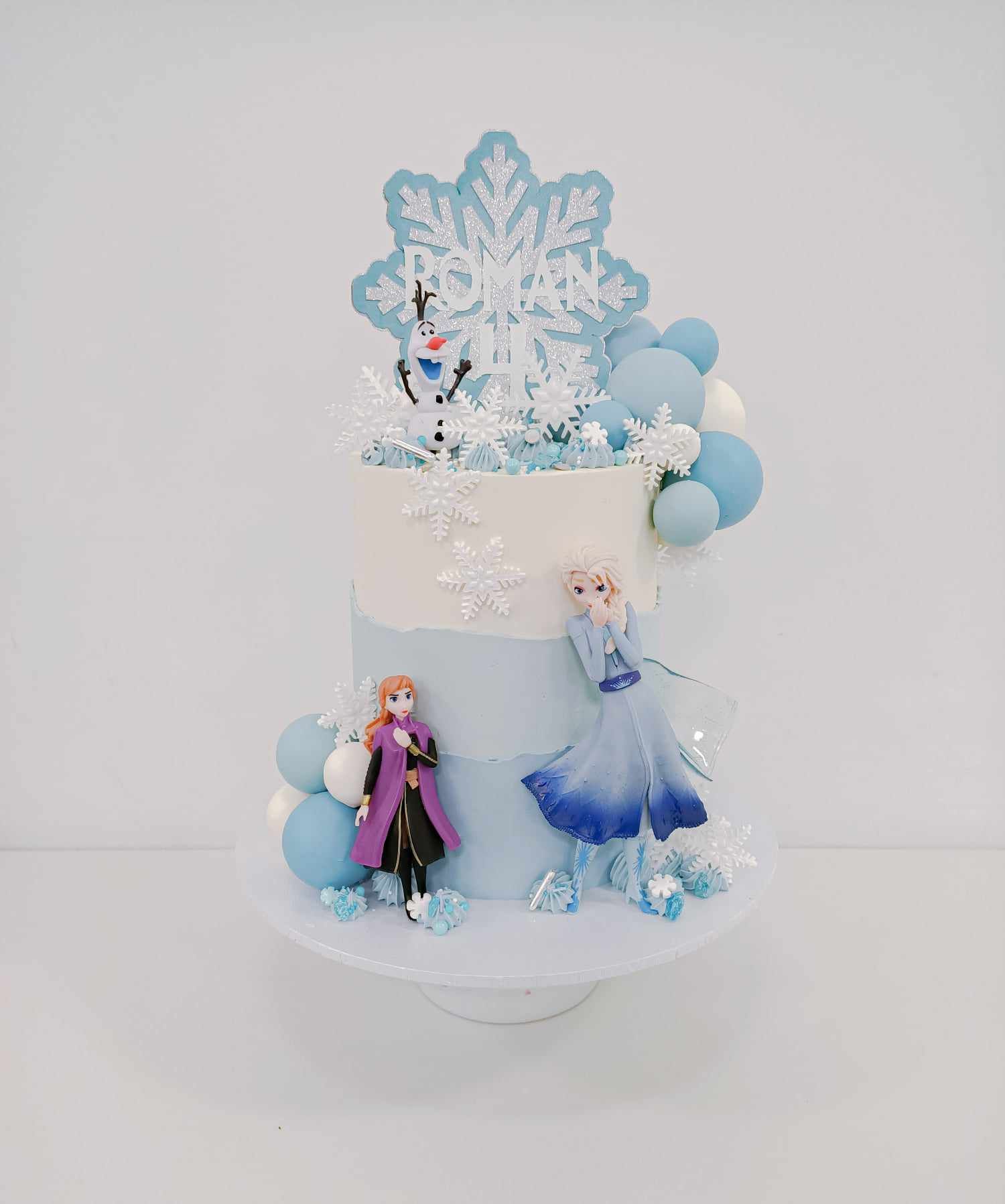 Elsa Frozen themed cake for kids birthday on the Gold Coast