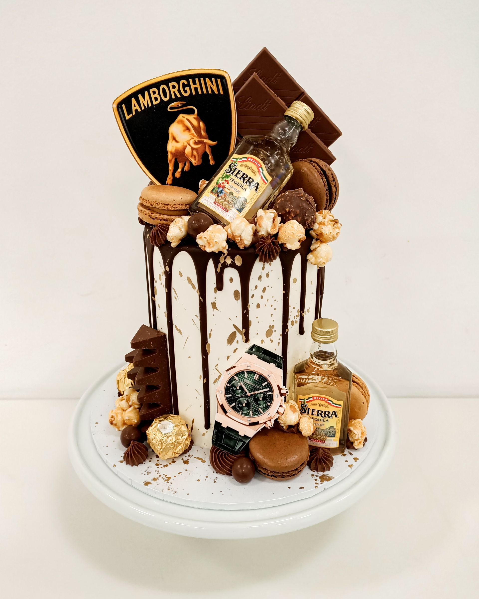 Custom chocolate loaded drip birthday cake Gold Coast
