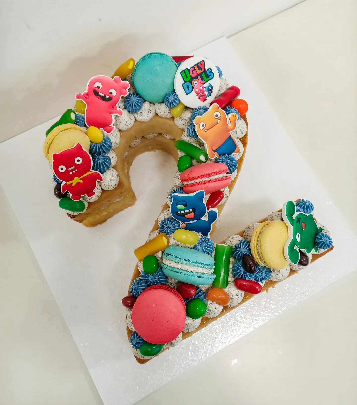 Number 2 kids themed cake Gold Coast