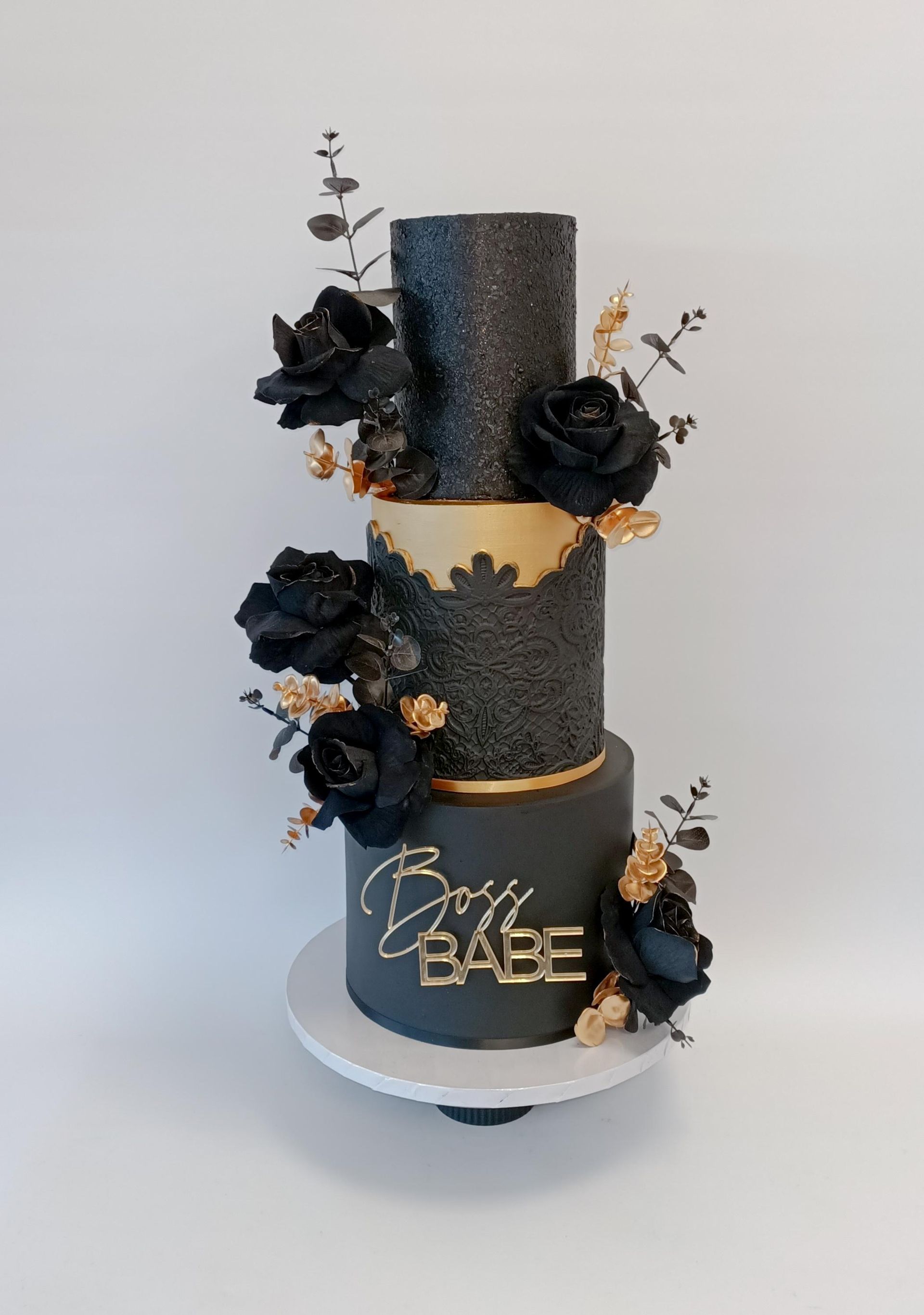 Black and gold cake, Boss babe, Gold Coast