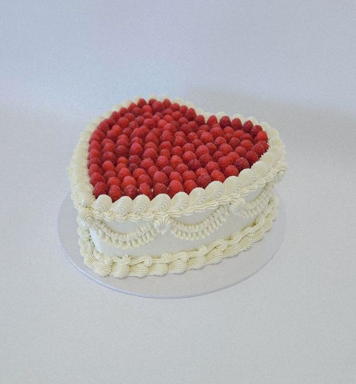 Raspberry cake, wedding cake, heart shape Gold Coast