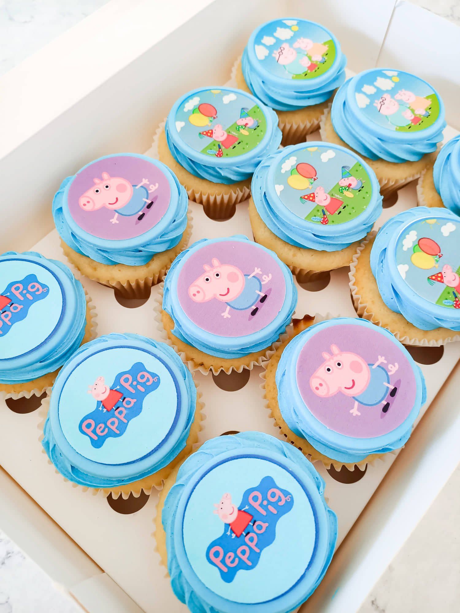 Peppa Pig cupcakes Gold Coast