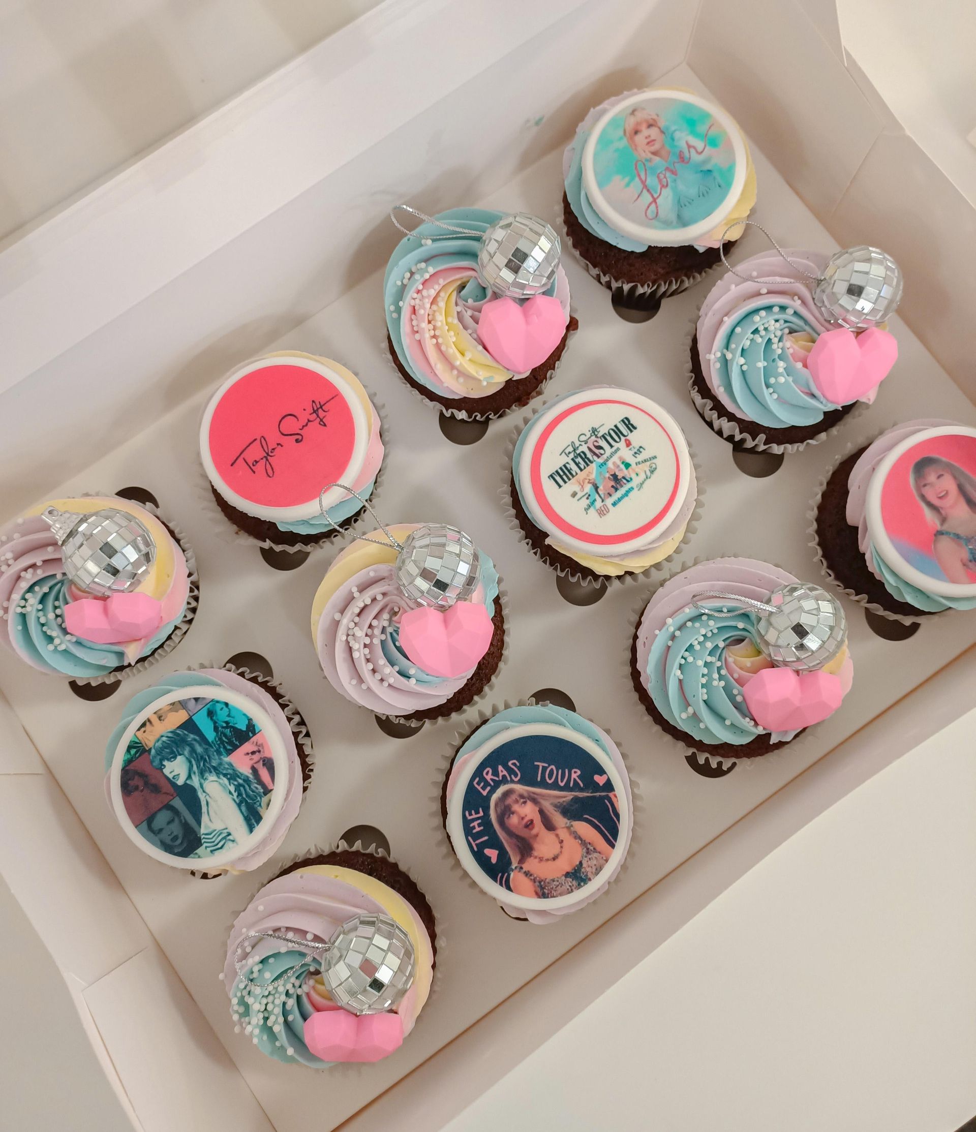 Taylor Swift cupcakes for birthdya celebrations Gold Coast