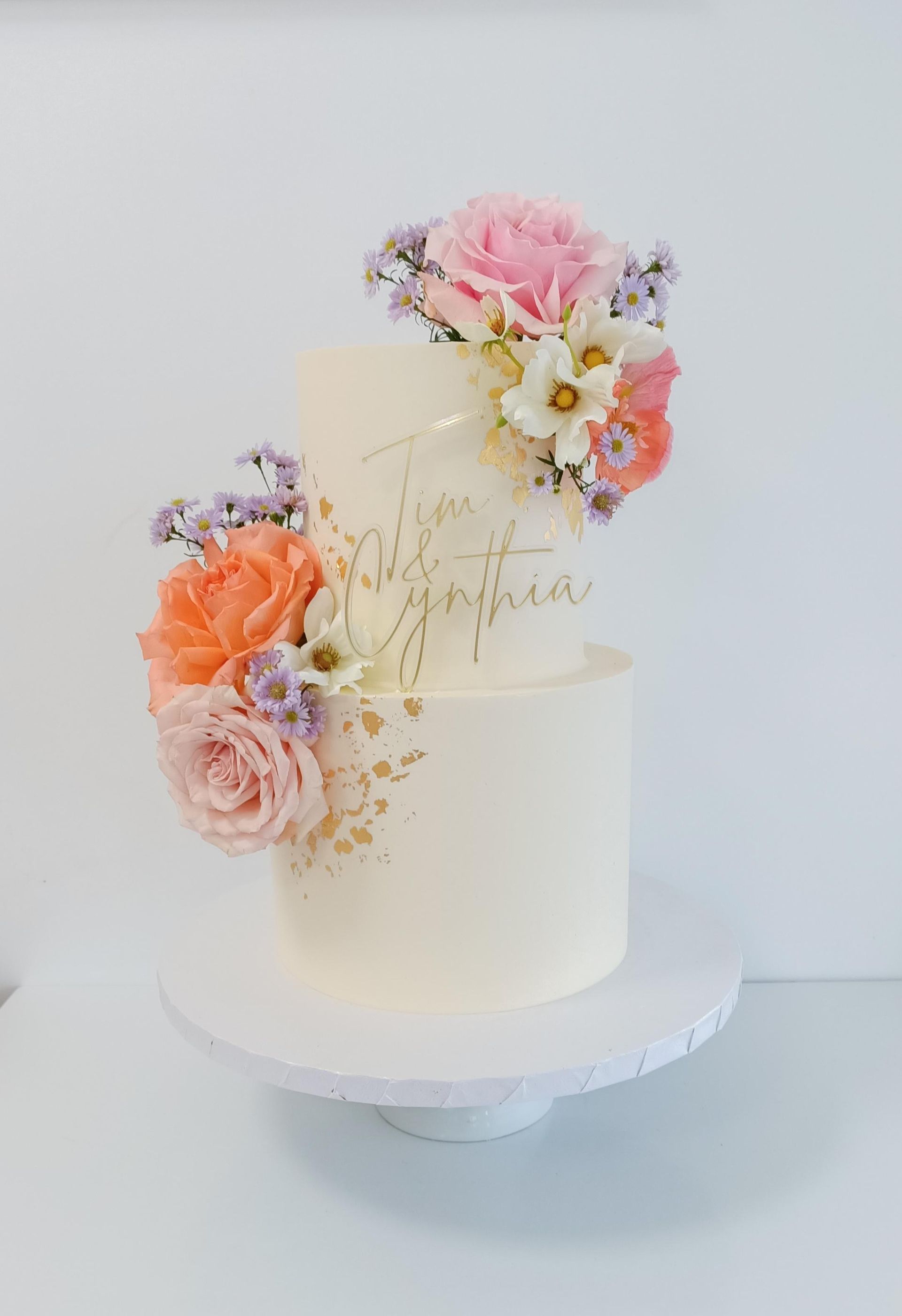 Long rectangle cake slab cake wedding cake Gold Coast