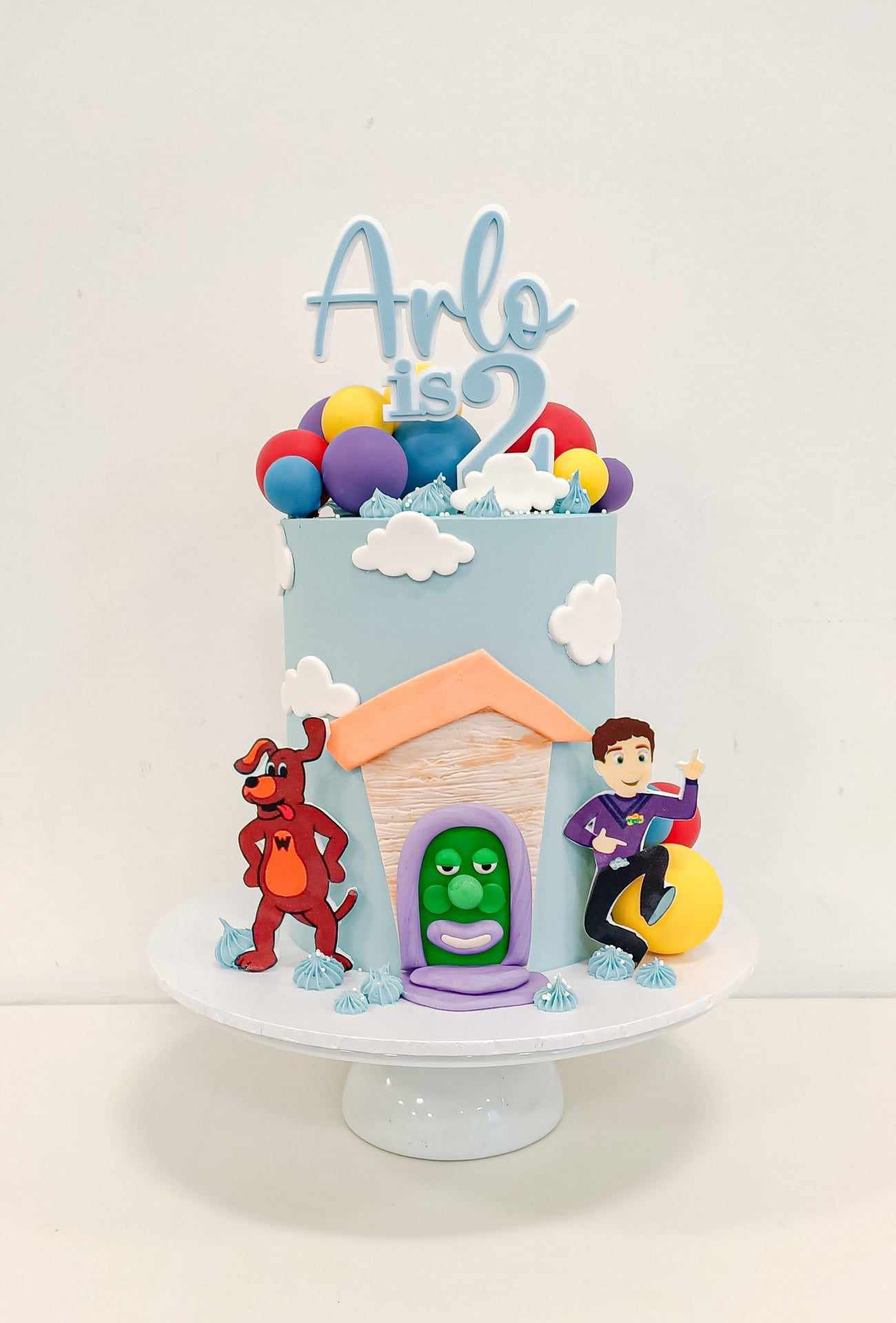 Wiggles themed kids birthday cake on the Gold Coast