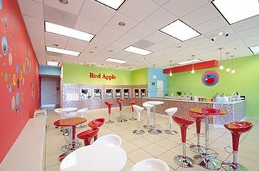 Red Apple Frozen Yogurt Interiors