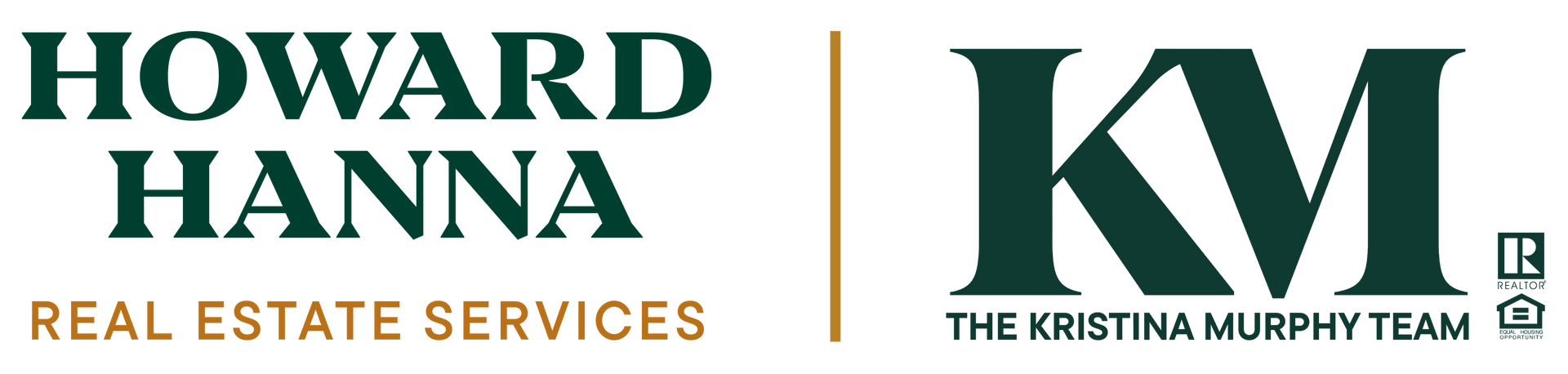 Howard Hanna Real Estate Services and The Kristina Murphy Team logos on a white background