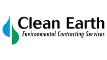 Clean Earth logo with blue and green water droplet icon and Environmental Contracting Services text