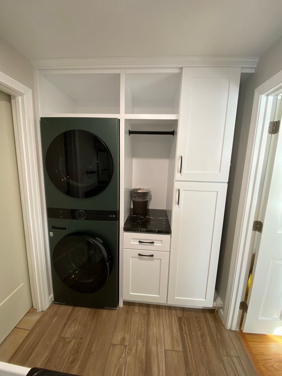 laundry room renovation after projetct completed in Western MA