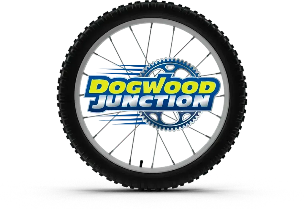 Bike wheel.