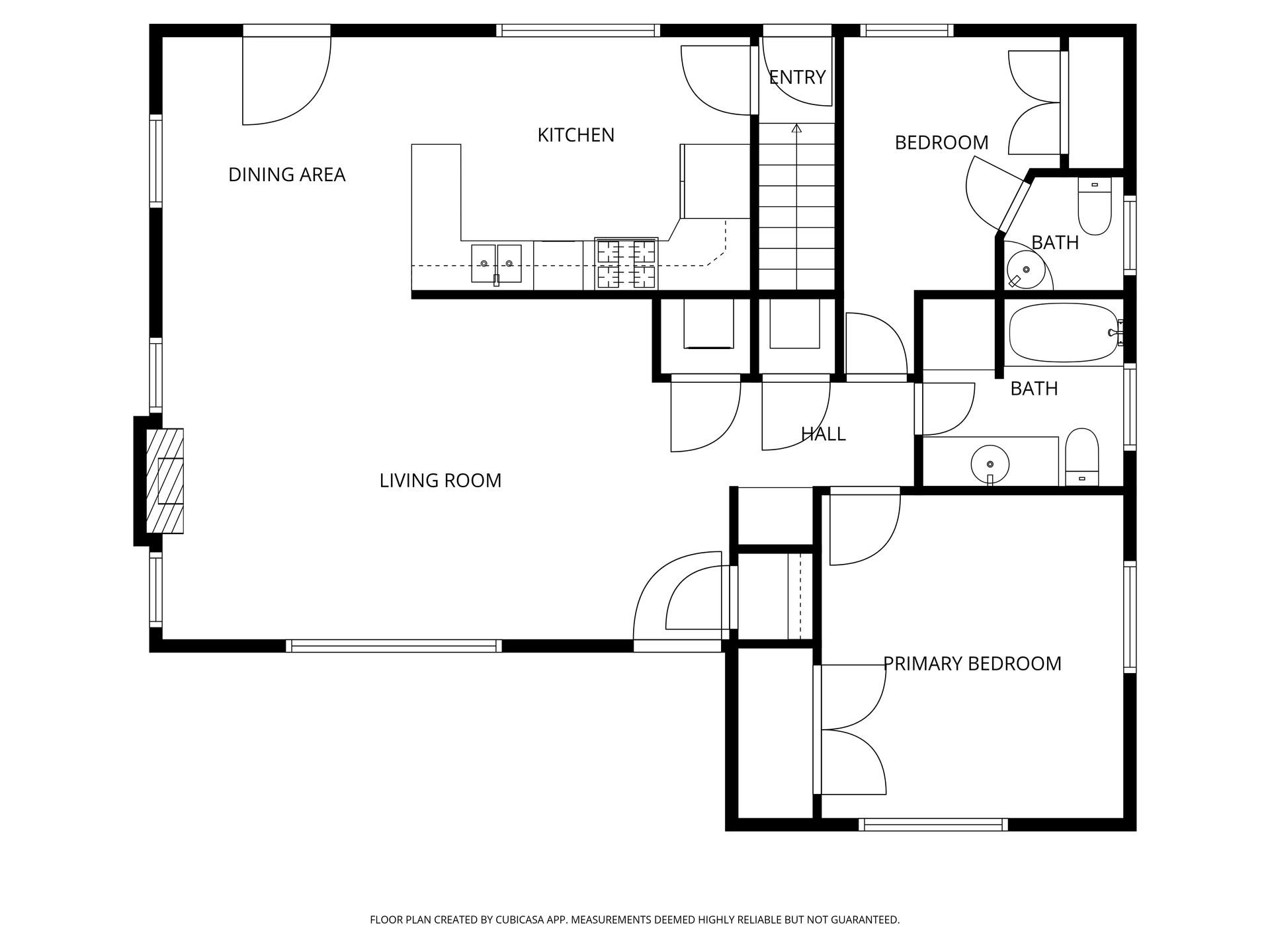 1st Floor
Floorplan Layout for 2125 E Logan Ave - Main House and ADU Apartment