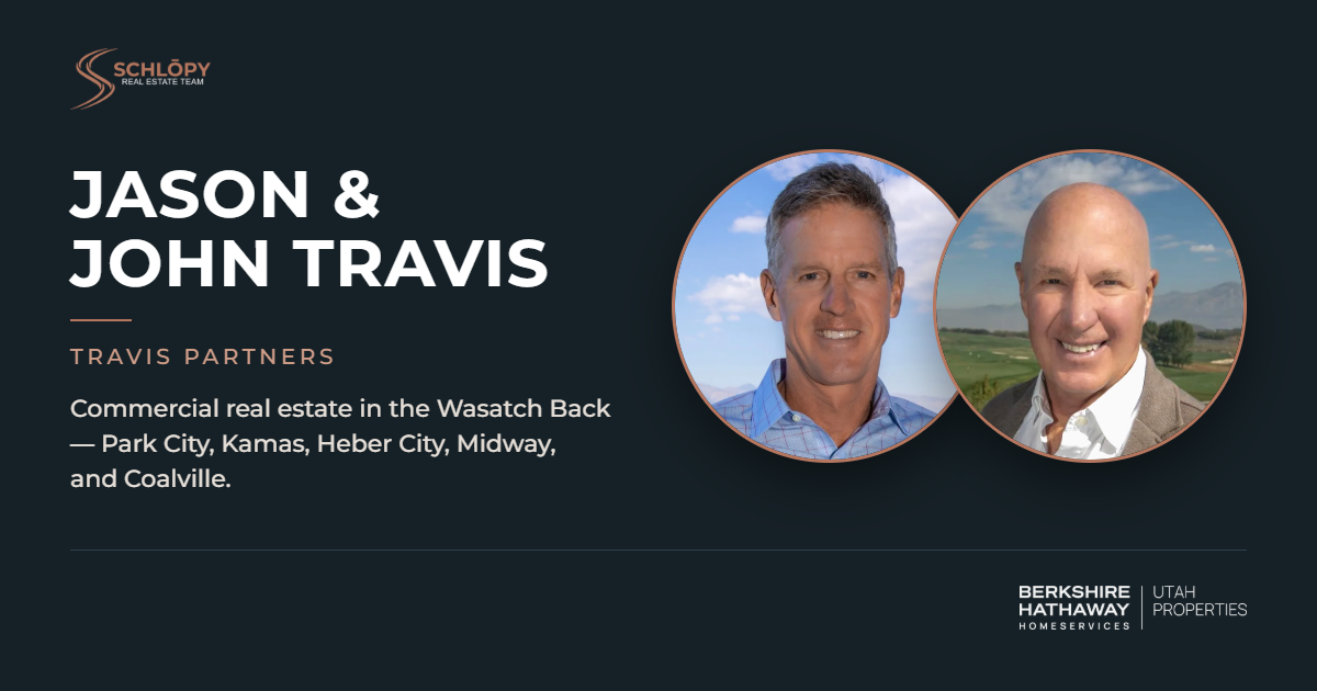 Jason and John Travis of Travis Partners Utah, commercial real estate specialists in Park City and t