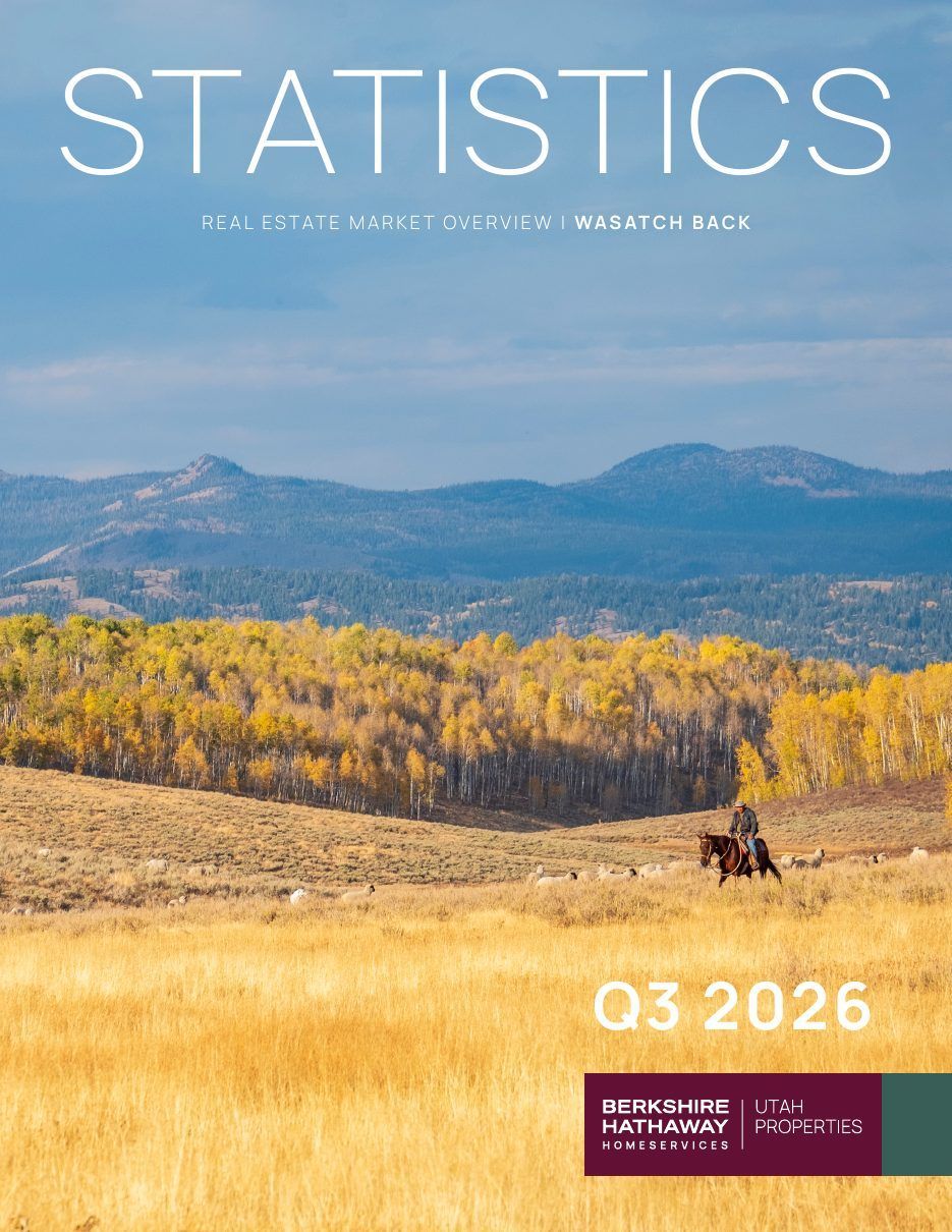 Cover of the Berkshire Hathaway HomeServices Utah Properties Wasatch Back Statistics report, Q3 2026