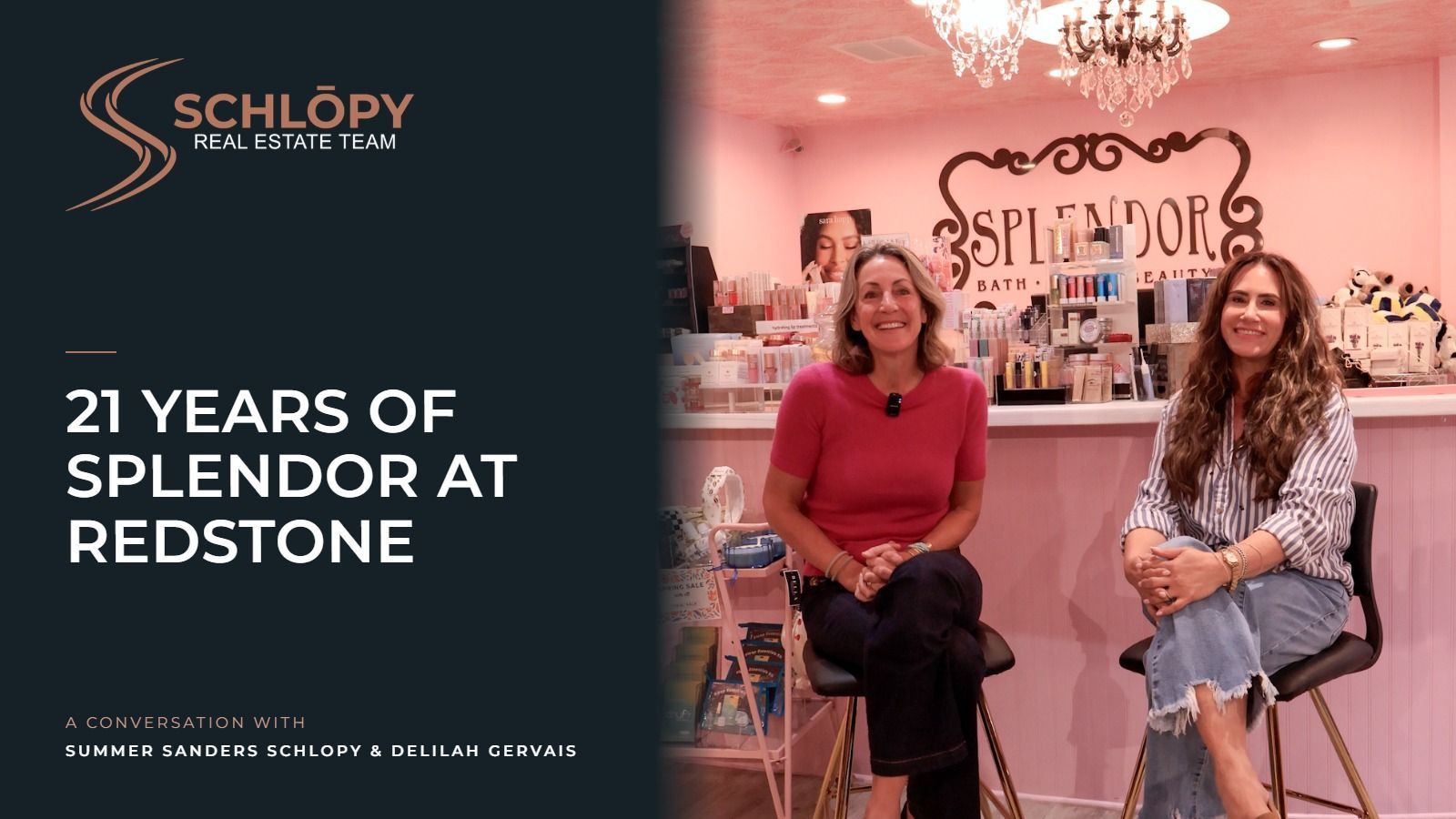 Summer Sanders Schlopy and Splendor owner Delilah Gervais inside Splendor at Redstone in Park City, Utah.