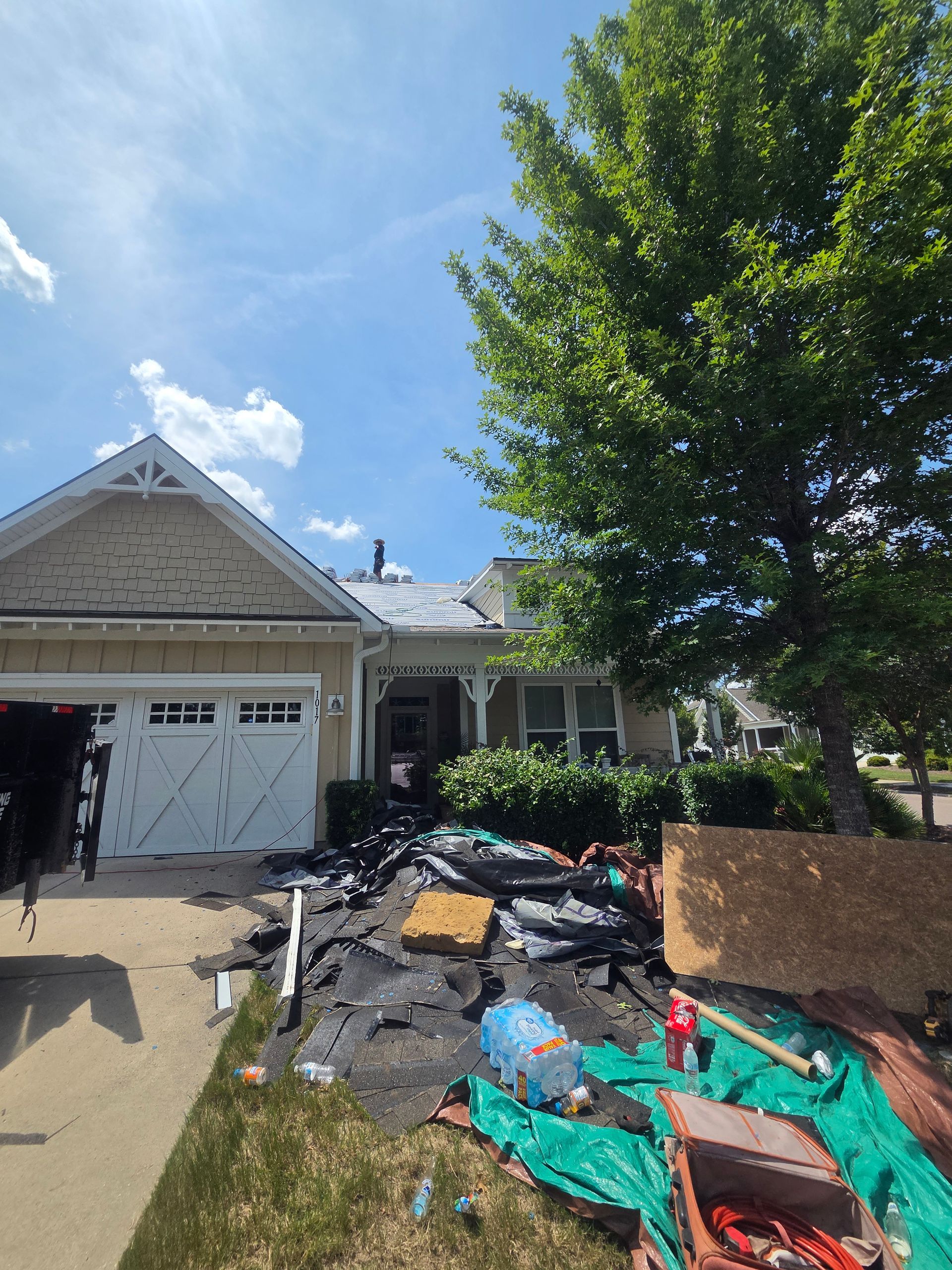Hidden storm damage found in the attic during a roof inspection near you